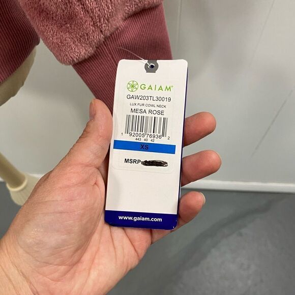 GAIAM | Dusty Pink Cowlneck Fleece Sweatshirt - Picture 9 of 11